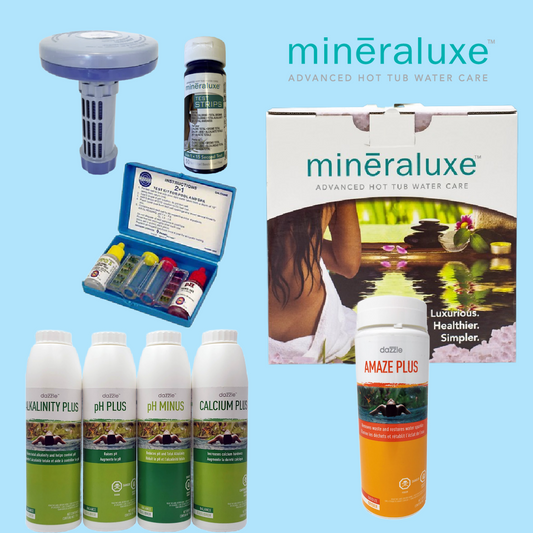 Mineraluxe Hot Tub Water Care Package for UV/Ozone Tubs