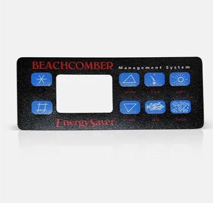 Beachcomber Control Panel Overlay for Digital 3000 with Turbo