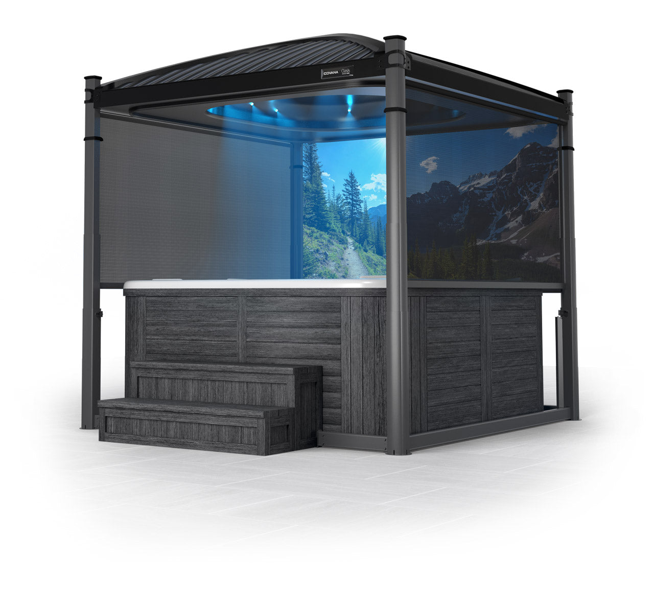 Covana Oasis; Midnight Edition - Automated Hot Tub Cover