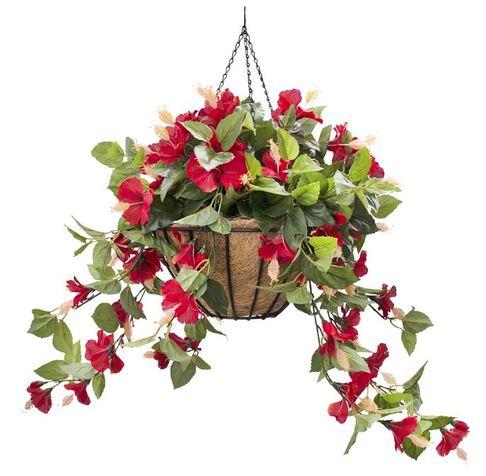 Floral Hanging Basket 24" x 22" - Various Colors
