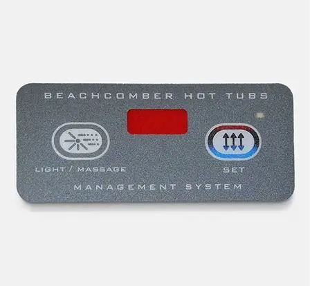 Beachcomber Control Panel Overlay for Digital 1000