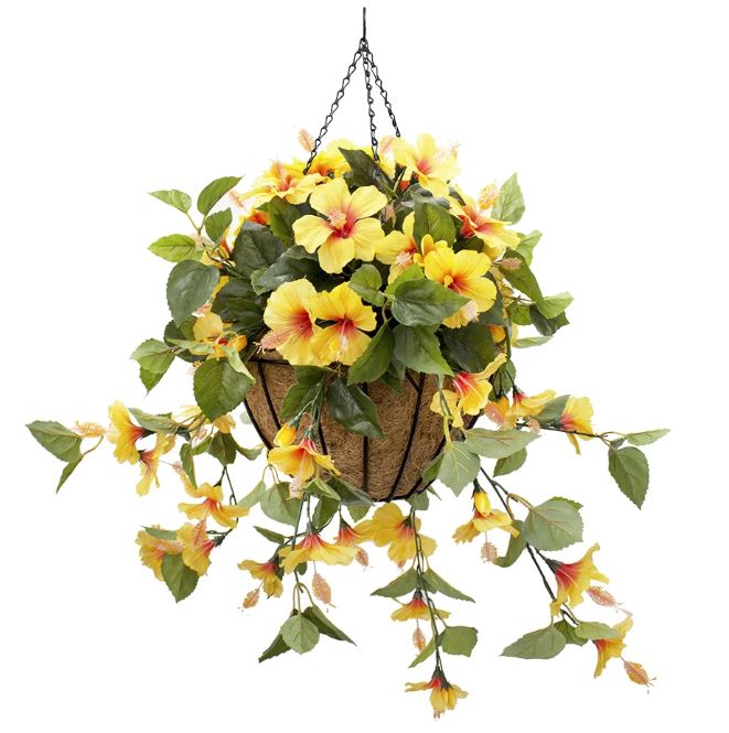 Floral Hanging Basket 24" x 22" - Various Colors