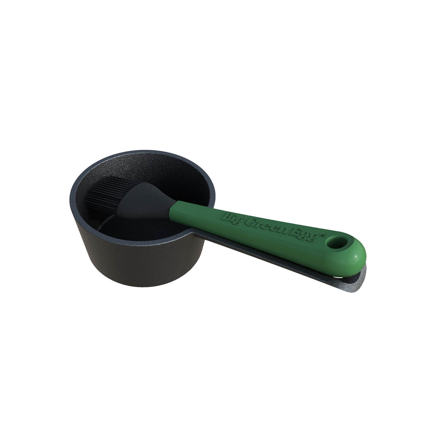 Big Green Egg: Cast Iron Sauce Pot With Basting Brush