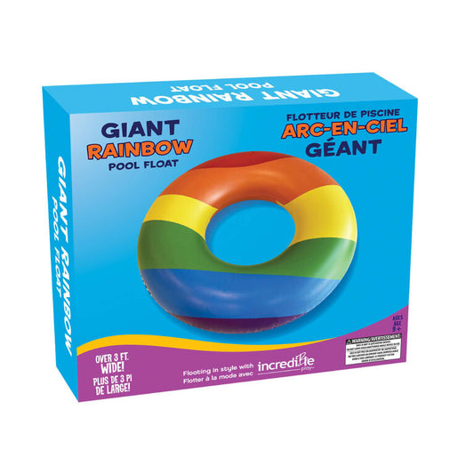 Giant Rainbow Ring Pool Float