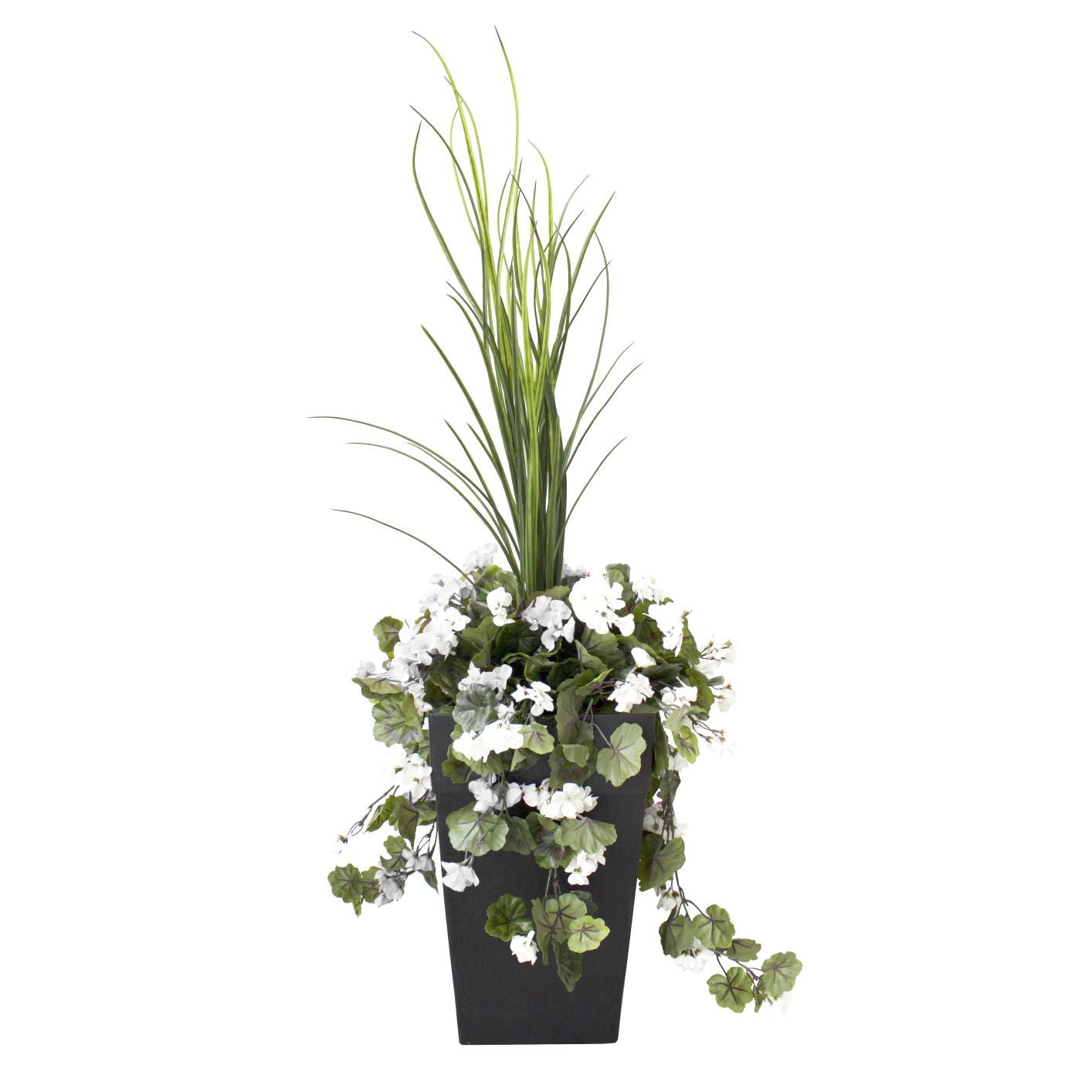 40" Artificial Outdoor Floral Planter - Various Colors