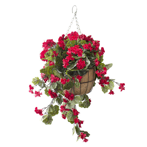 Floral Hanging Basket 24" x 22" - Various Colors