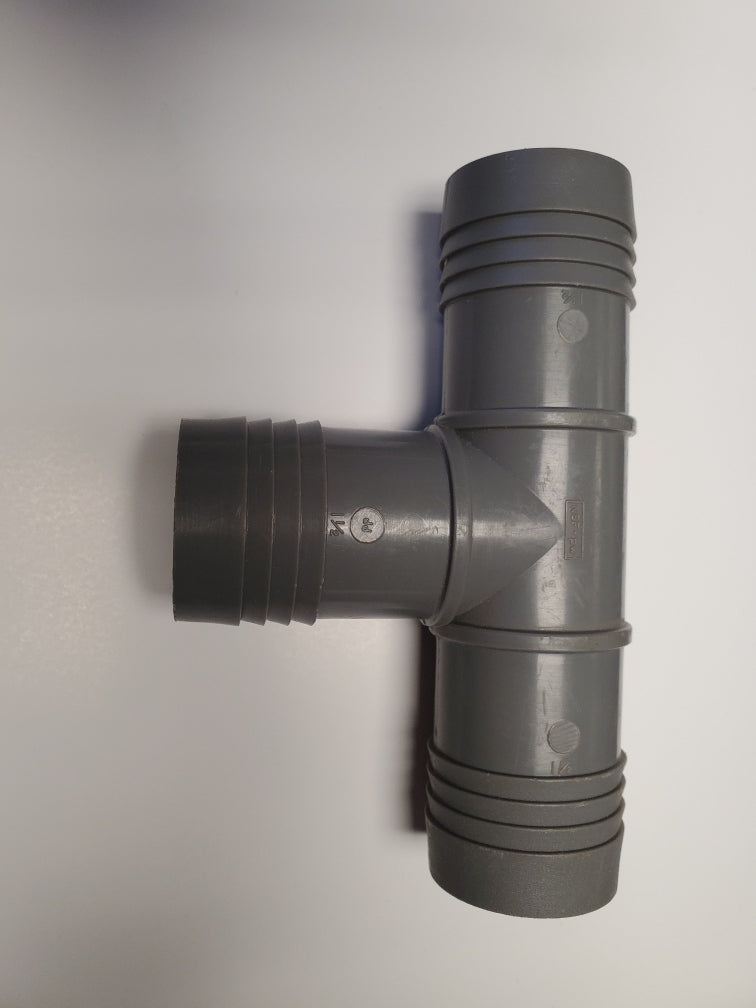 1.5" Barbed Insert Tee