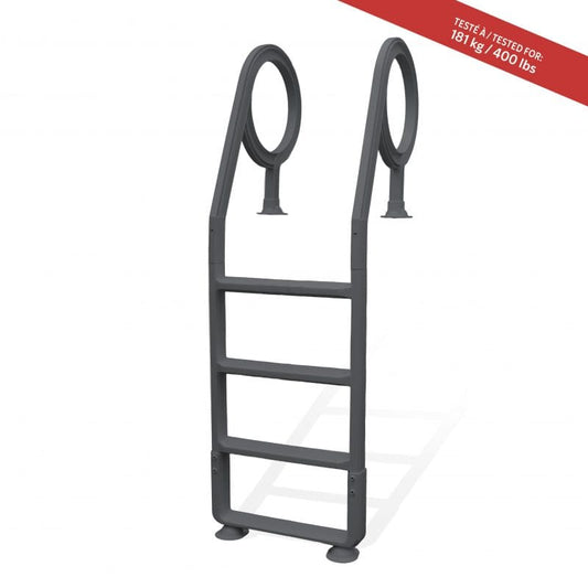 Grey Above Ground Deck Ladder 48" - 54" High