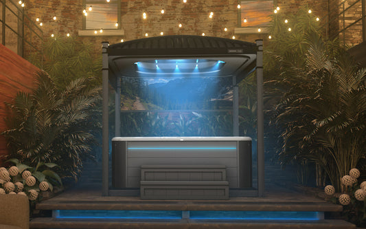 Covana Oasis; Midnight Edition - Automated Hot Tub Cover