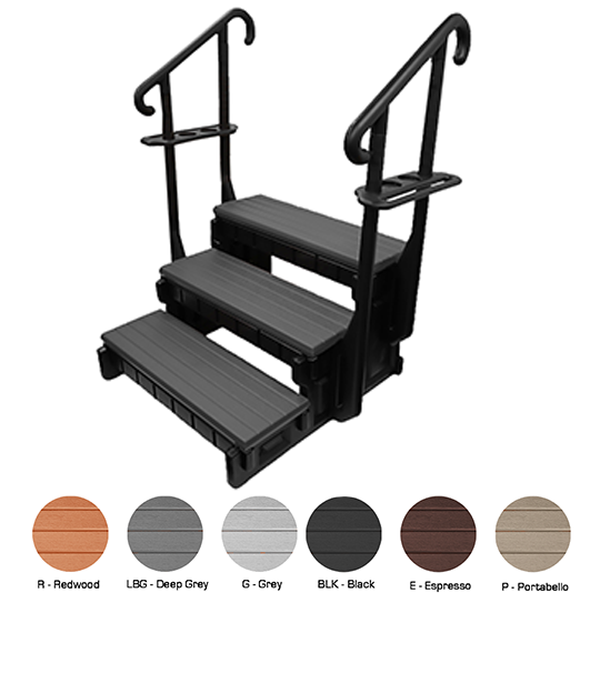 Spa Step: 3-Step & 4-Step Tiered Entry