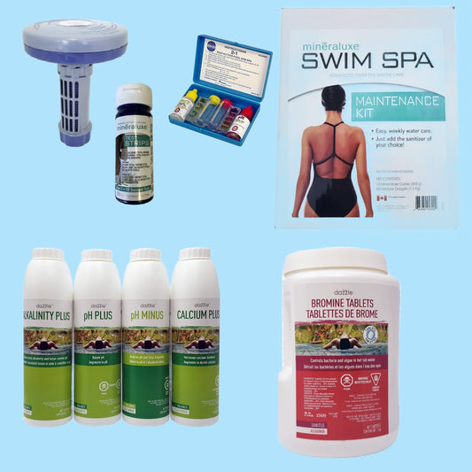 Swim Spa Mineraluxe Water Care Package  (for swim spas equipped with UV / Ozone)