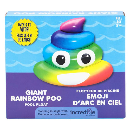 Giant Rainbow Poo Pool Float