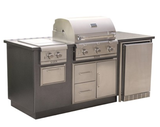 Saber EZ Outdoor Kitchen 500 - R Series with Refrigerator