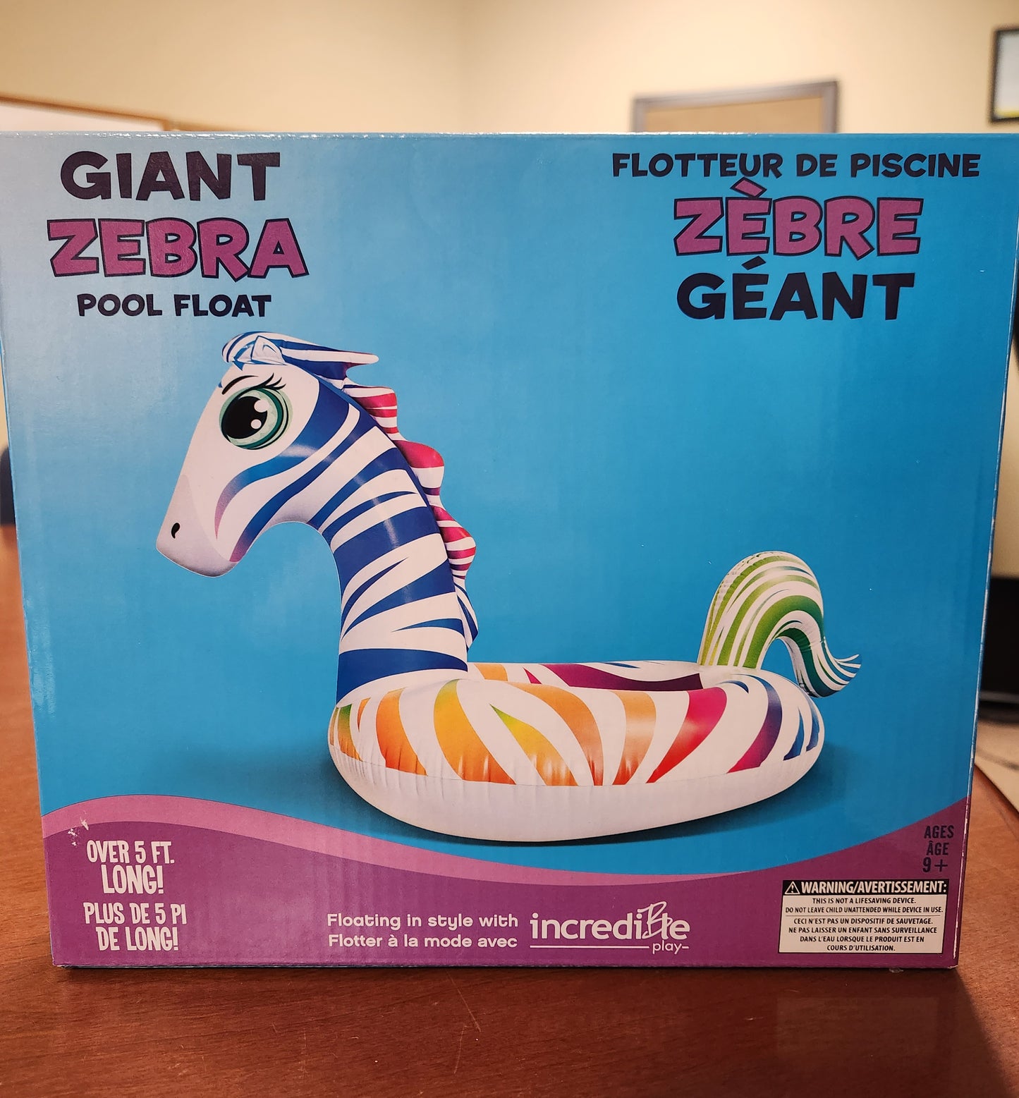 Giant Zebra Pool Float